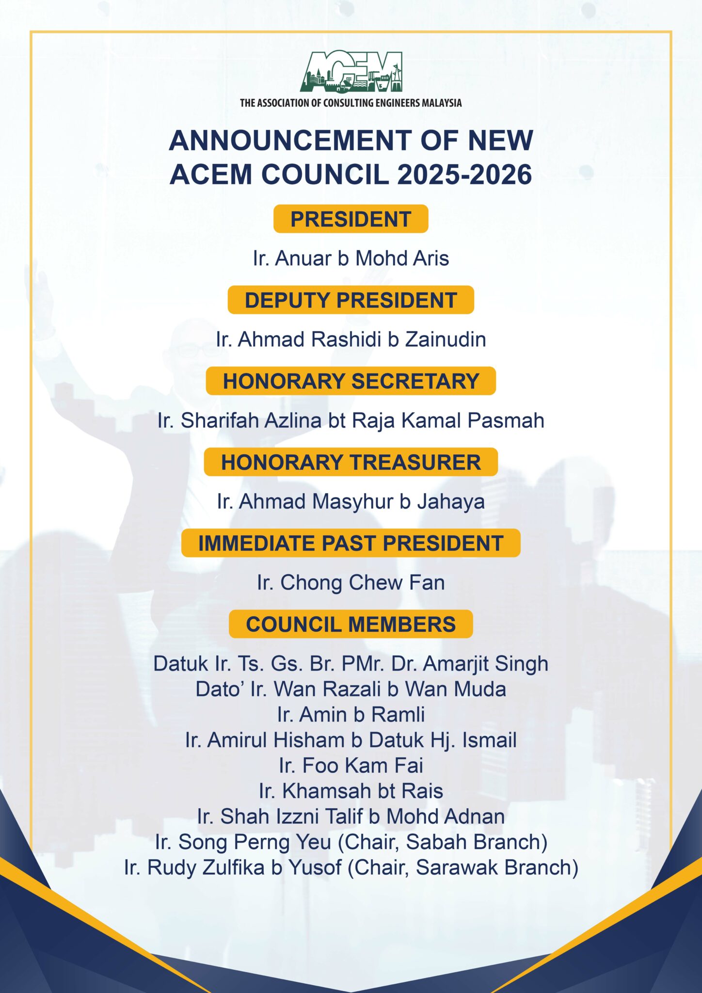 Acem Application Dates ACEM Council Session 2025/2026 – Association of Consulting Engineers ...